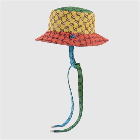 colorful gucci bucket hat|who made Gucci bucket hat.